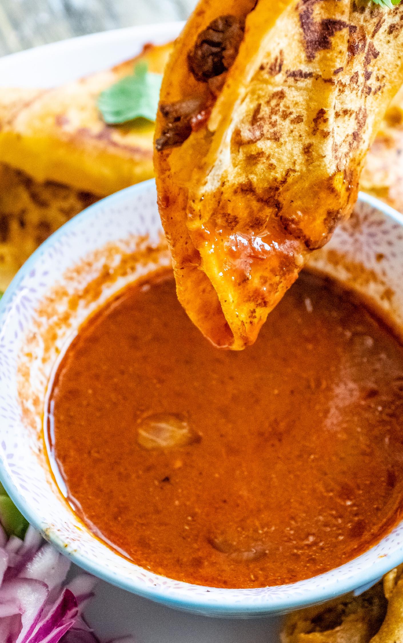 Taco Birria dipping broth sauce