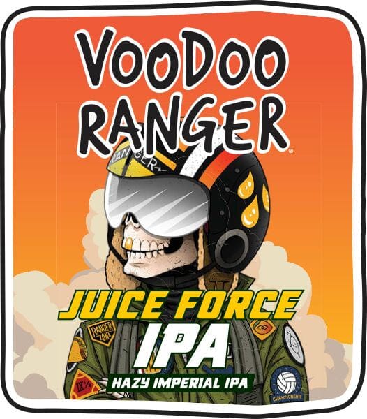 showing off the design of the can for VooDoo Ranger Juice Force