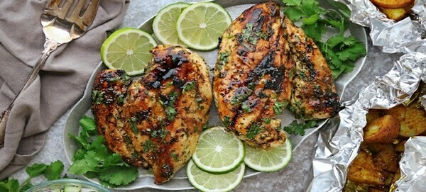 Lime and cilantro are the pillars of this perfect chicken recipe to pair with craft beer